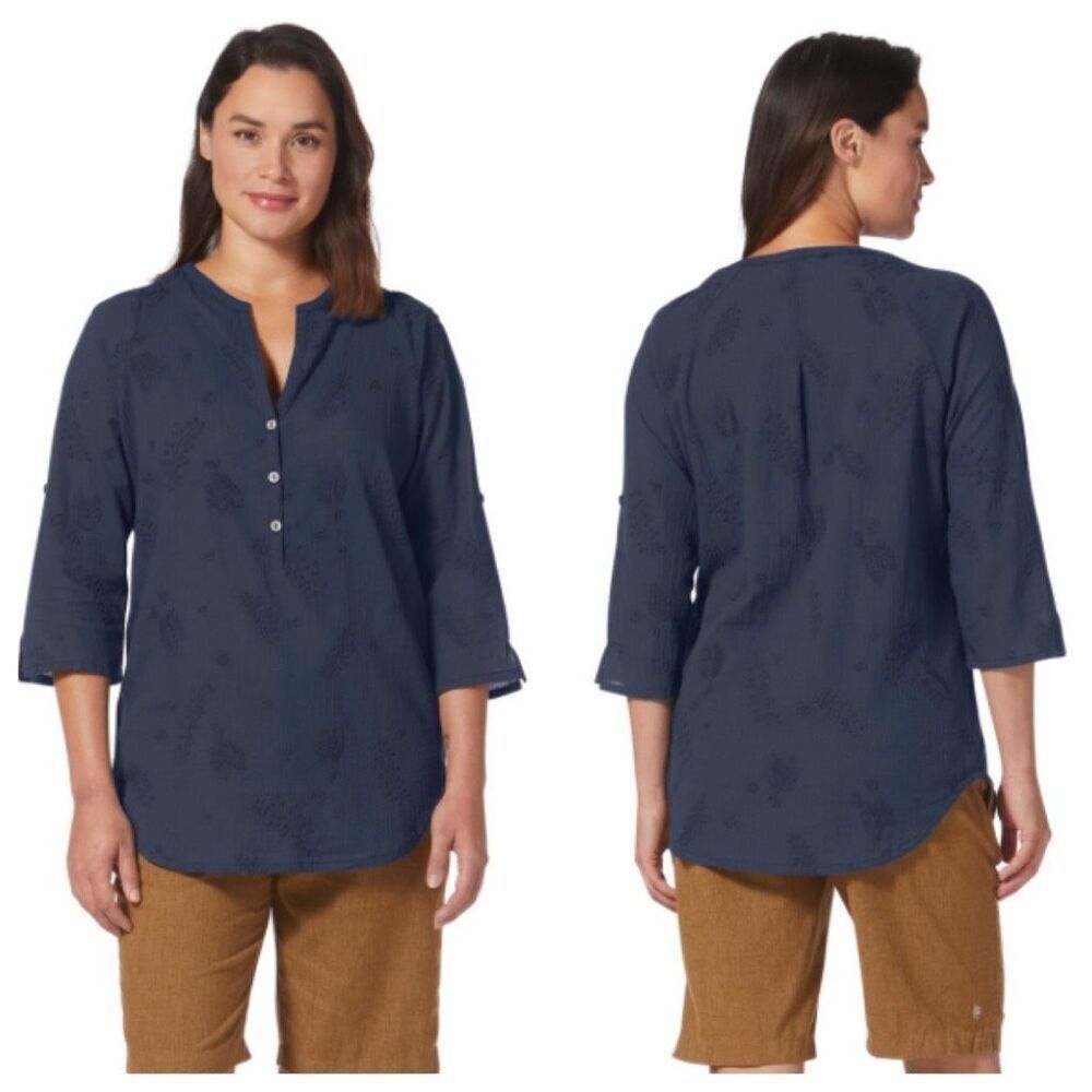 Royal Robbins WOMEN'S OASIS TUNIC II 3/4 SLEEVE Size XS